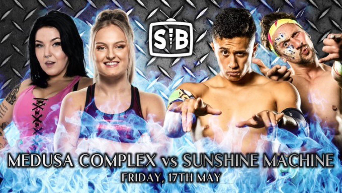 ChuckMambo's tweet image. Super psyched for this first time match up !!!
Courtesy of @SpinebusterM and their quick thinking organisational skills!!

@MMckenzieWWE and @charlievanspro ROCK!

BUT!

#SUNSHINEMACHINERULES🌞🤖🤘 !!