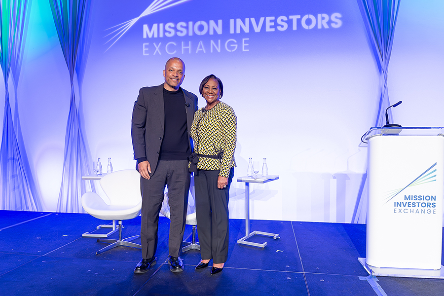 At #MissionInvest2024, our President & CEO @LaJuneTabron and Jay Brown, co-founder & vice chairman of @RocNation & co-founder of Marcy Venture Partners, shared the stage for a fireside chat on embracing opportunities to innovate and invest for impact. @MissionInvest #ImpInv