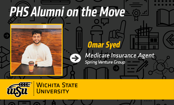 Congratulations Omar Syed on his new position as Medicare Insurance Agent with Spring Venture Group. #ShockerAlumni #ShockerNation #ShockerProud #WSU_PHS #PHSProud