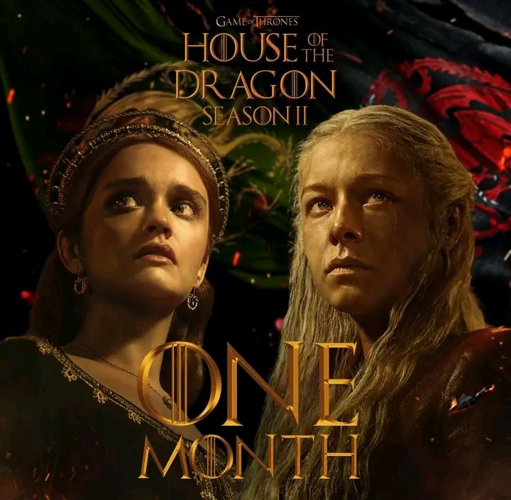 ‘HOUSE OF THE DRAGON’ Season 2 premieres in 1 MONTH Time.... #houseofthedragon #hbo #ironthrone