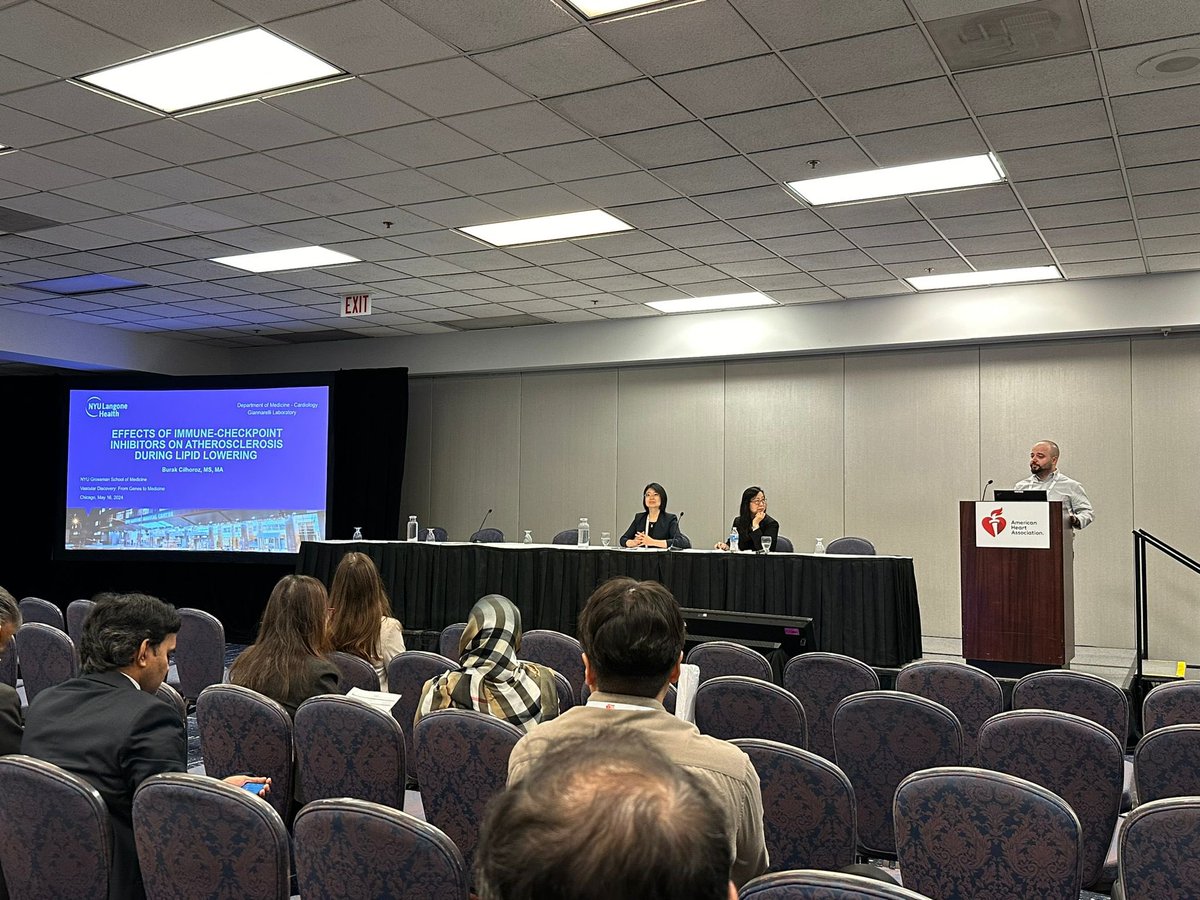 GiannarelliLab (@giannarellil) on Twitter photo 05.16.24 Great talk by <a href="/btcilhoroz/">Burak Cilhoroz, PhD</a> from our lab about #immunotherapies effects on #atherosclerosis at the #VascularDuscovery2024 <a href="/AHAMeetings/">AHAMeetings</a> in Chicago! Congrats Burak! ππ 05.16.24 Great talk by <a href="/btcilhoroz/">Burak Cilhoroz, PhD</a> from our lab about #immunotherapies effects on #atherosclerosis at the #VascularDuscovery2024 <a href="/AHAMeetings/">AHAMeetings</a> in Chicago! Congrats Burak! ππ