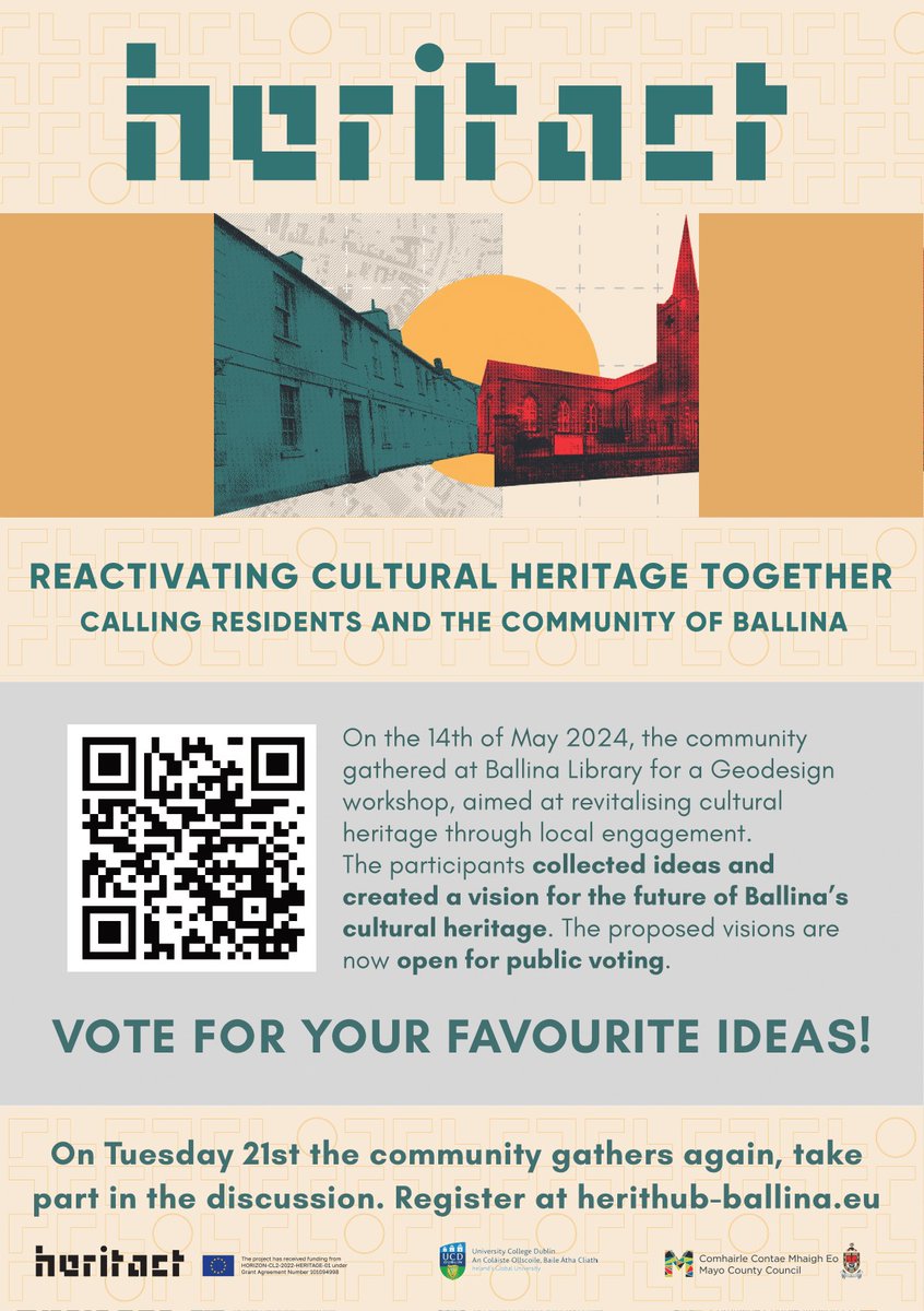 HeritACT, aims to revitalise cultural heritage in Ballina through local engagement.  

Proposed visions are now open for public voting: geodesignhub.com/v/tery/