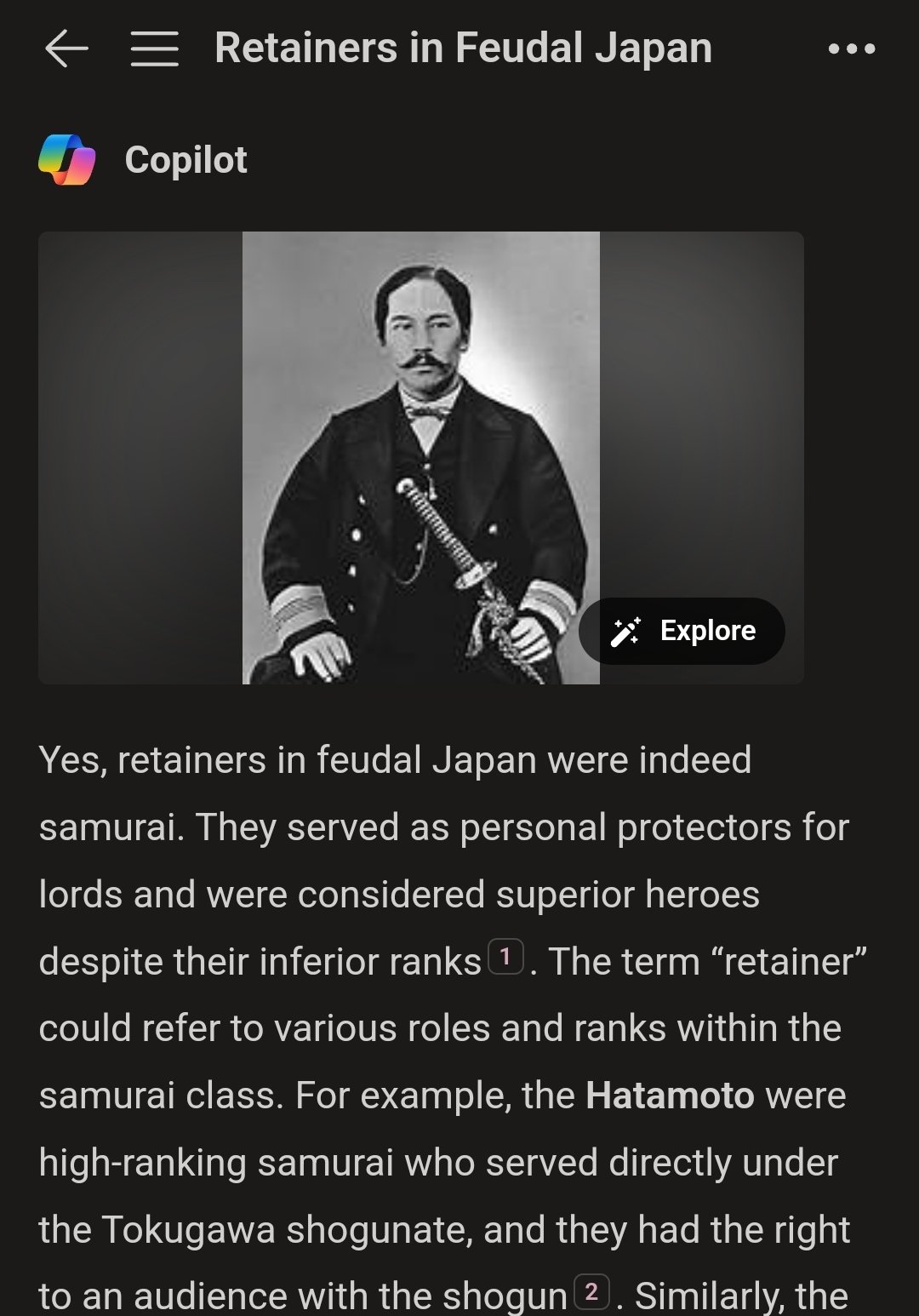 PeterOvo on X: “So Yasuke was a Samurai, because retainers were 
