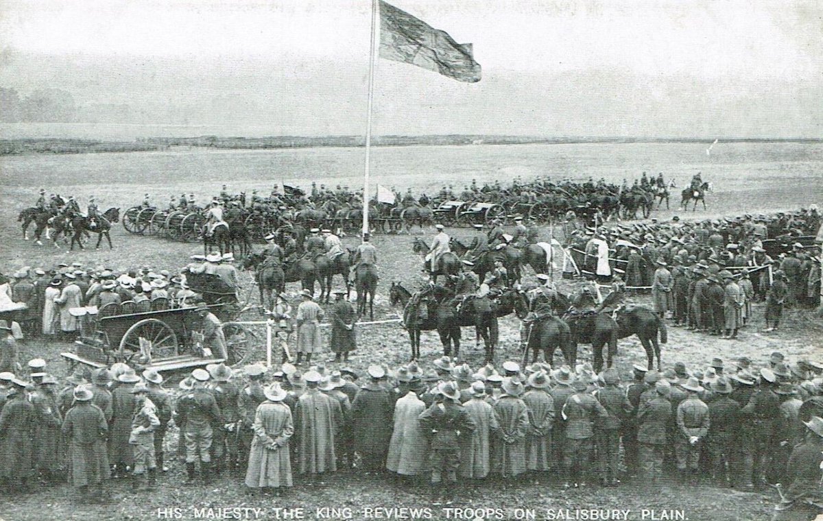 This was King George visitng My old Regiment back in 1915 at the Larkhill camp Salisbury Plain.