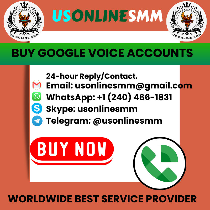 Buy Google Voice Accounts
24-hour Reply/Contact.
Email: usonlinesmm@gmail.com
Whats nambar: +1 (240) 466-1831
Skype: usonlinesmm
Telegram: <a href="/usonlinesmm/">Danyka Sevigny</a>
usonlinesmm.vercel.app/products/buy-g…

#CFPB
#Cavuto
#CollegeFootball25
$FFIE
#MountainDew
#TheDow
#TheNFL
#CardiB
#ScheduleIII