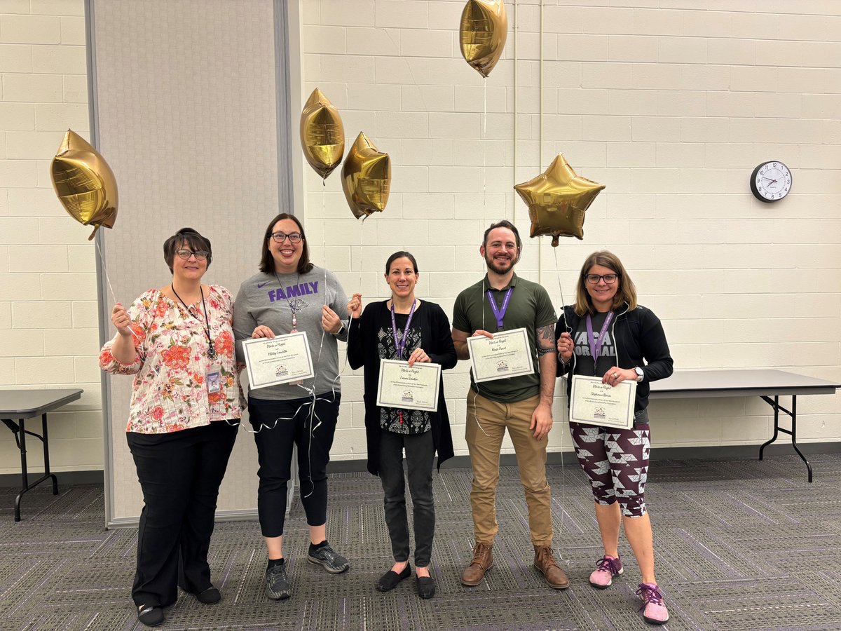 CONGRATULATIONS to the 2024 Innovative Grant of the Year Recipients - Stephanie Borem, Molly Lauletta, Blake Ponist, Laura Sanders and Traci Bringle. Their grant, 'Write or Flight', sponsored in part by @dbusenbark Clark & Associates, impacted all @Brownsburg_CSC kindergartners!
