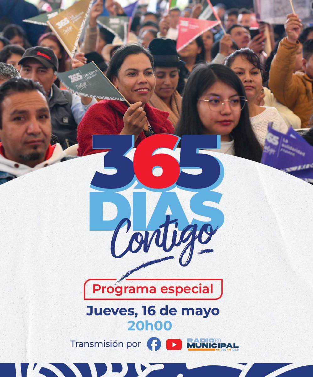 🫶👪 #365DíasContigo | Sigue en vivo 🔴 el programa especial por el año de gestión junto al equipo de la ciudad. 👮‍♀️ Lira Villalva, supervisora de la Agencia Metropolitana de Control 👷 José Morales, secretario de Hábitat y Ordenamiento Territorial del DMQ 🫶 Ruth Narváez,