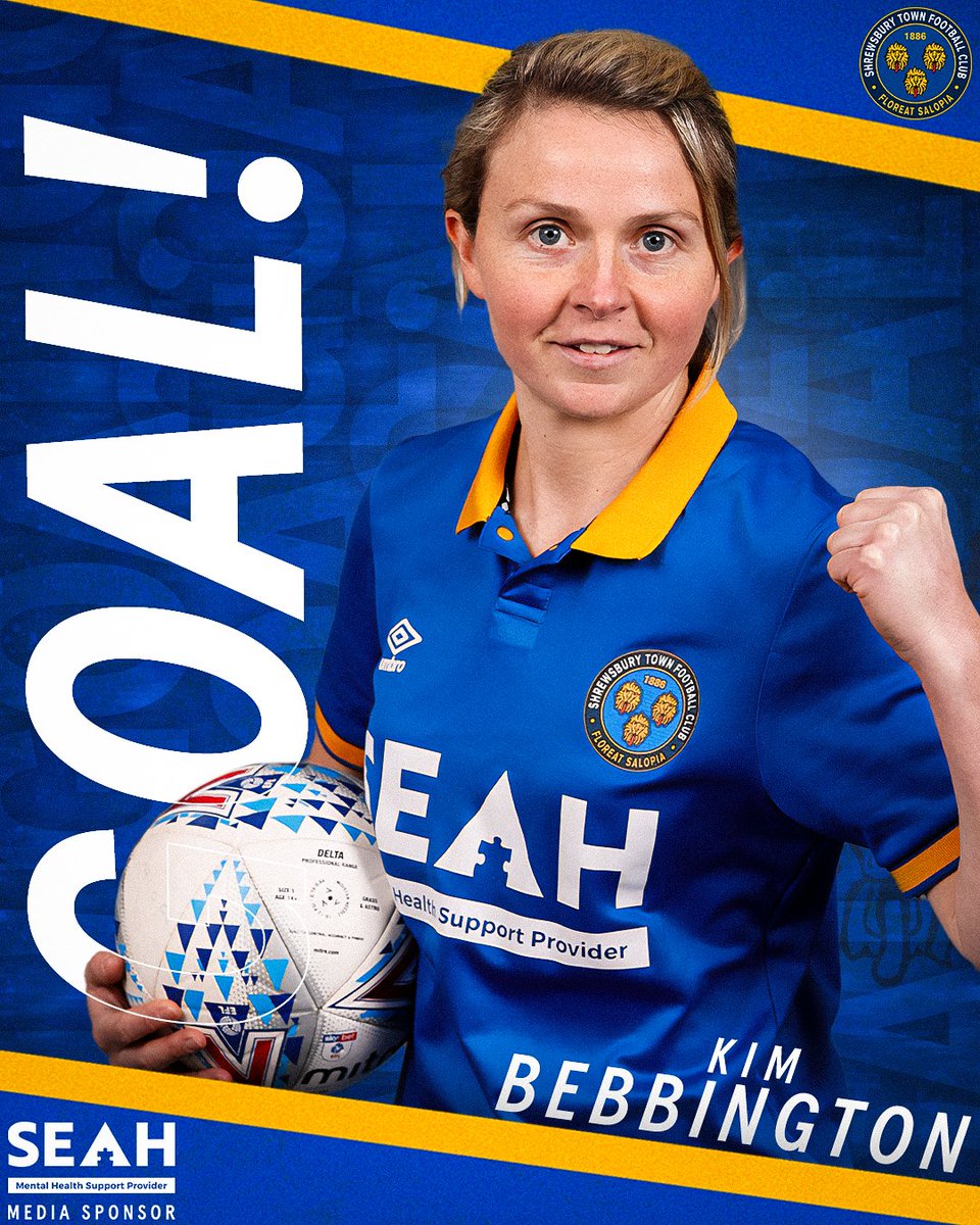 GOALLLL!!!! YES KIM!!!! Doster and Kim work well to crumble Telfords defence and extend our lead! #Telford 1-4 #Salop 🔷️🔶️#Salop