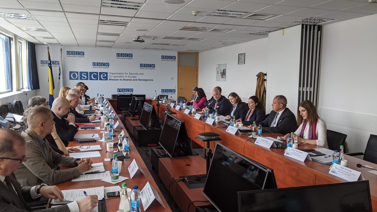 Actively participated in the @OSCE SEE Regional Heads of Mission Meeting in Sarajevo, underlining @OSCE24MT's commitment to promoting dialogue and to bringing to the fore the sterling work of the OSCE field missions in the region.

#StrengtheningResilience 
#EnhancingSecurity