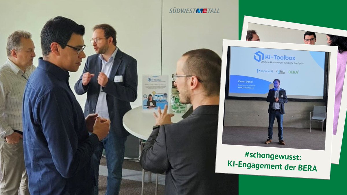 BERAGmbH's tweet photo. BERA stelle heute in Heilbronn die https://t.co/CQvo7y6CQl vor - diese Plattform bietet ein umfassendes und interaktives Wissensangebot zu aktuellen KI-Lösungen. #startupmeetsmittelstand #künstlicheintelligenz #kuenstlicheintelligenz #startup #innovation #bera #zukunft #erfolg https://t.co/JMnY7kT0Wv