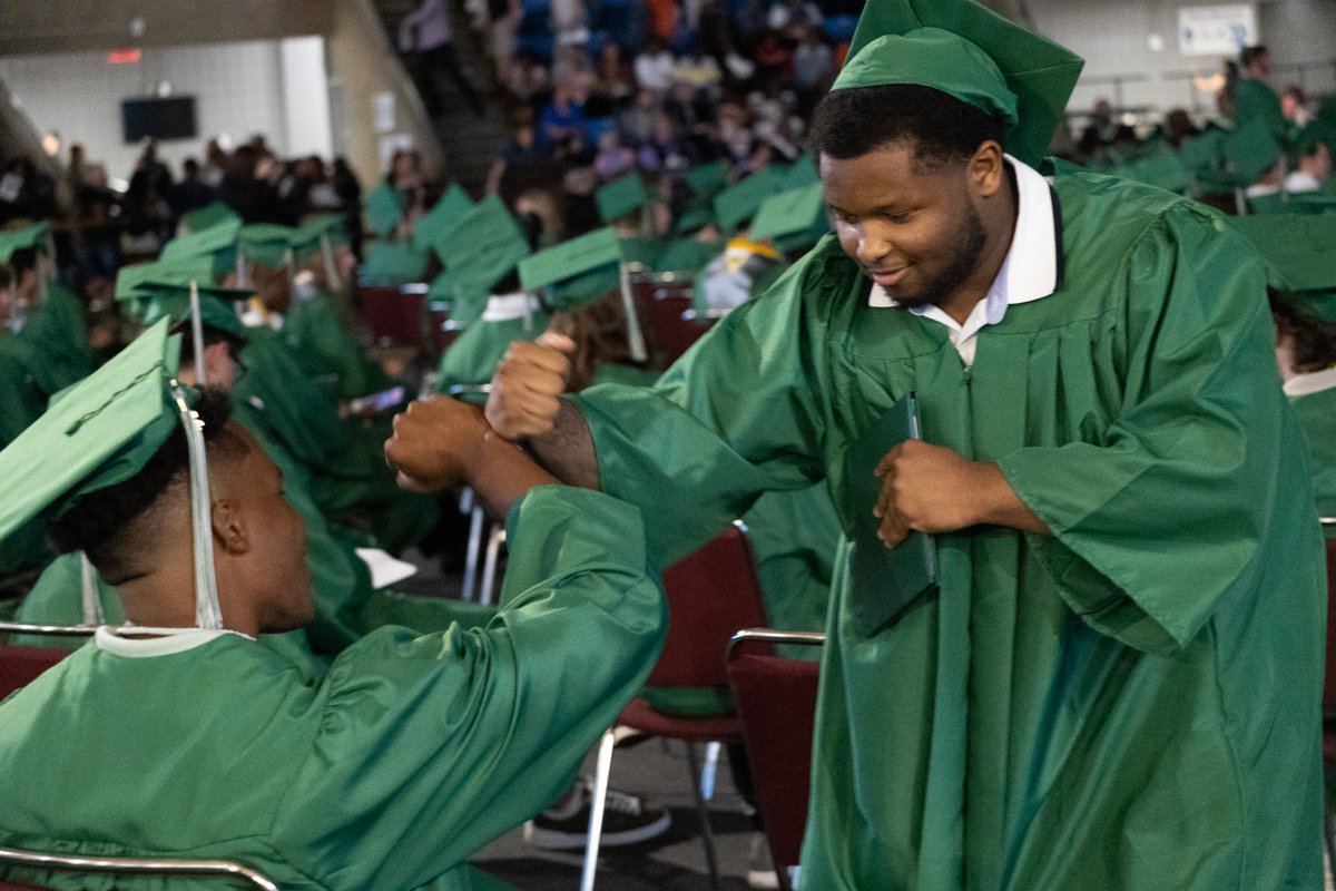 Congratulations, @SHSFalcons graduates! It was an honor to watch you cross the stage last night. Check out the special moments behind the scenes of graduation here: bit.ly/44NqLh1
