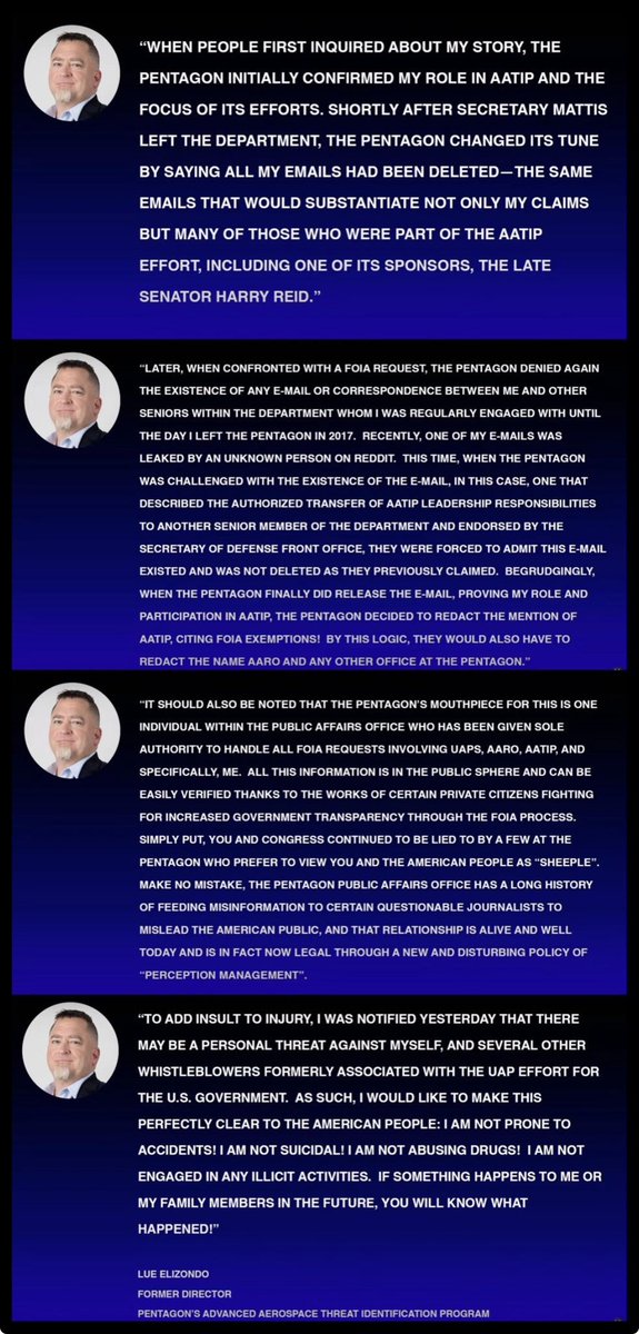 When will the mainstream media hold accountable those in positions of power for past and present corruption and malfeasance in the coverup of  #UAP?

@BBCNews @guardiannews @CNN @SkyNewsBreak @ABC @CBSNews @NBCNews @nytimes @washingtonpost @thetimes @Reuters @AP #ufoX #ufotwitter