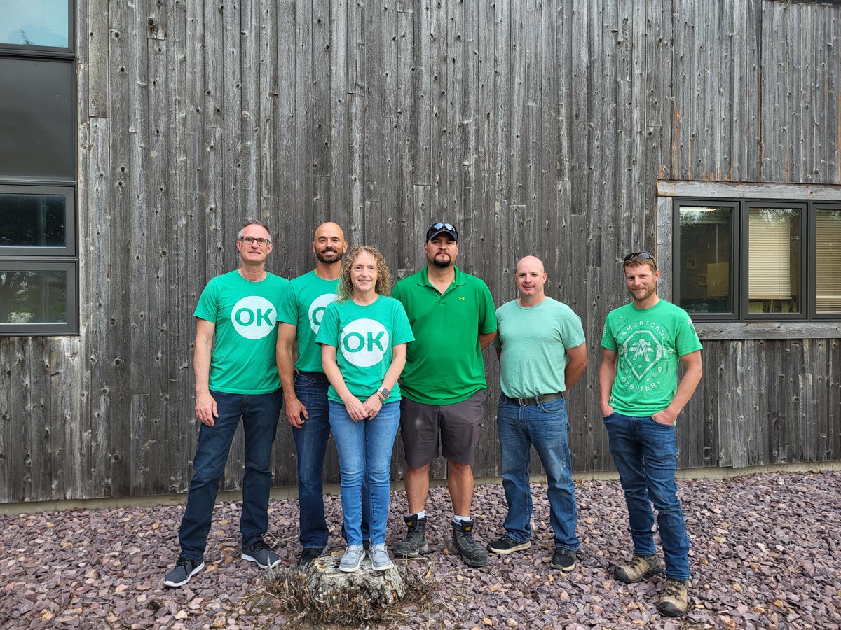 LinnCounty's tweet photo. May is #MentalHealthAwarenessMonth, and Linn County is a proud #MakeItOK workplace! Our employees across departments participated in Make It OK Day by wearing green to show our support for ending the stigma around mental illnesses. Learn more: https://t.co/sHvl4egSDA https://t.co/EyF0sO4JbT