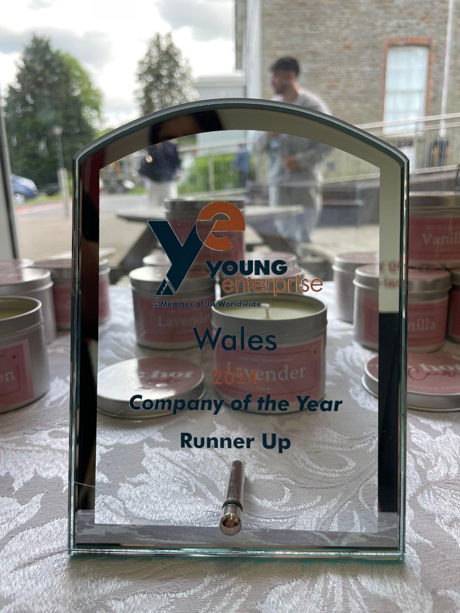 Llongyfarchiadau to <a href="/TooHotToCandle/">Too Hot To Candle</a> and the <a href="/YEWales/">Young Enterprise Wales</a> team for representing the school at the Welsh Finals where they took home the Company of the Year runner up award.🌟Get in touch with <a href="/Bus_Econ_Radyr/">Business and Economics @ Radyr Comp</a> if you’d like to buy a candle before the business closes on 31st July.