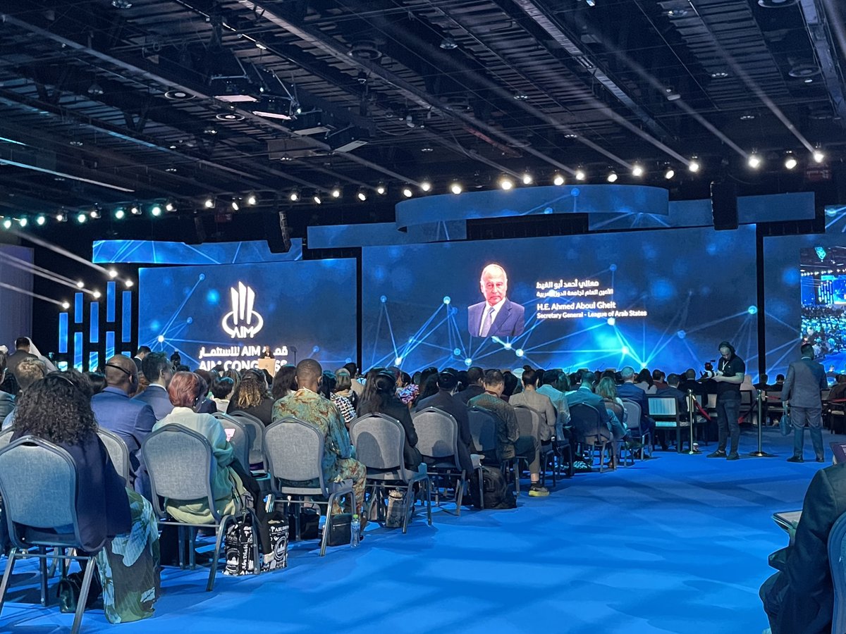 nshalaby's tweet image. Abu Dhabi (UAE) AIM Congress Challenges &amp;amp; a Blast! 
PART 2 — @Davos  #MENA region
That&apos;s what the #openingceremony felt like ... 
 1. Ahmed Aboul Gheit - General Secretariat, @negot2020 - spoke of the war in Gaza and how it hinders and impedes investment and economic progress for…
