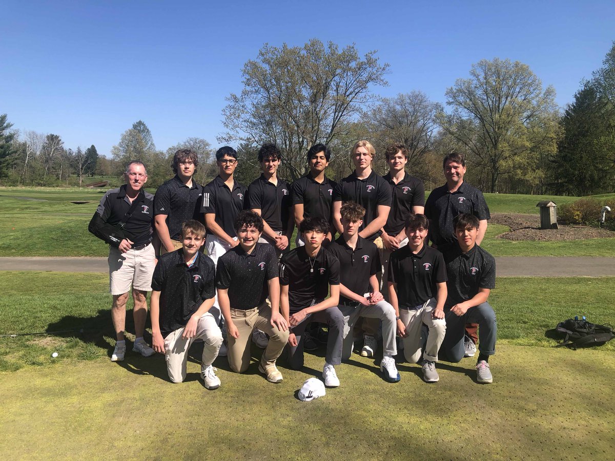 The golf team finished 3rd at NJISAA Prep B states held at Peddie. Our Red Hawks score of 330 put them behind Ranney (310) and Mo-Beard (328). Grady A. shot a 78 (38/40), James B. shot 83 (37/46), Axel S. shot 84 (42/42), Matt S. shot 85 (45/40), and Liam H. shot 87 (40/47).