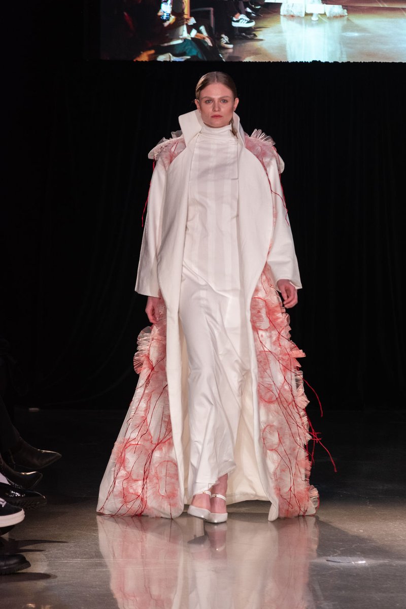 SenecaFashion's tweet photo. 🎉Congrats to Tia Kureshi, Fashion Arts grad, for the ‘Avant-grade’ award at Redefining Design 2024! Check out Tia's captivating collection below. Special thanks to all contributors! #FashionForward #fashionstyle https://t.co/hLXx7VaRj8