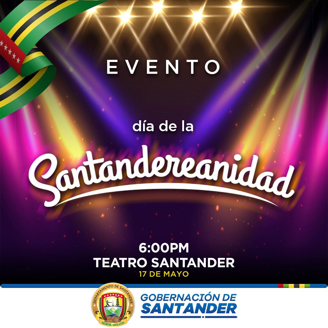 Nos complace invitarlos a celebrar la Santandereanidad. Acompáñenos a compartir un momento único y memorable al ritmo de danza folclórica, música, gastronomía, artesanías y mucho más. Por favor confirmar asistencia en el siguiente enlace: welcu.com/teatro-santand…