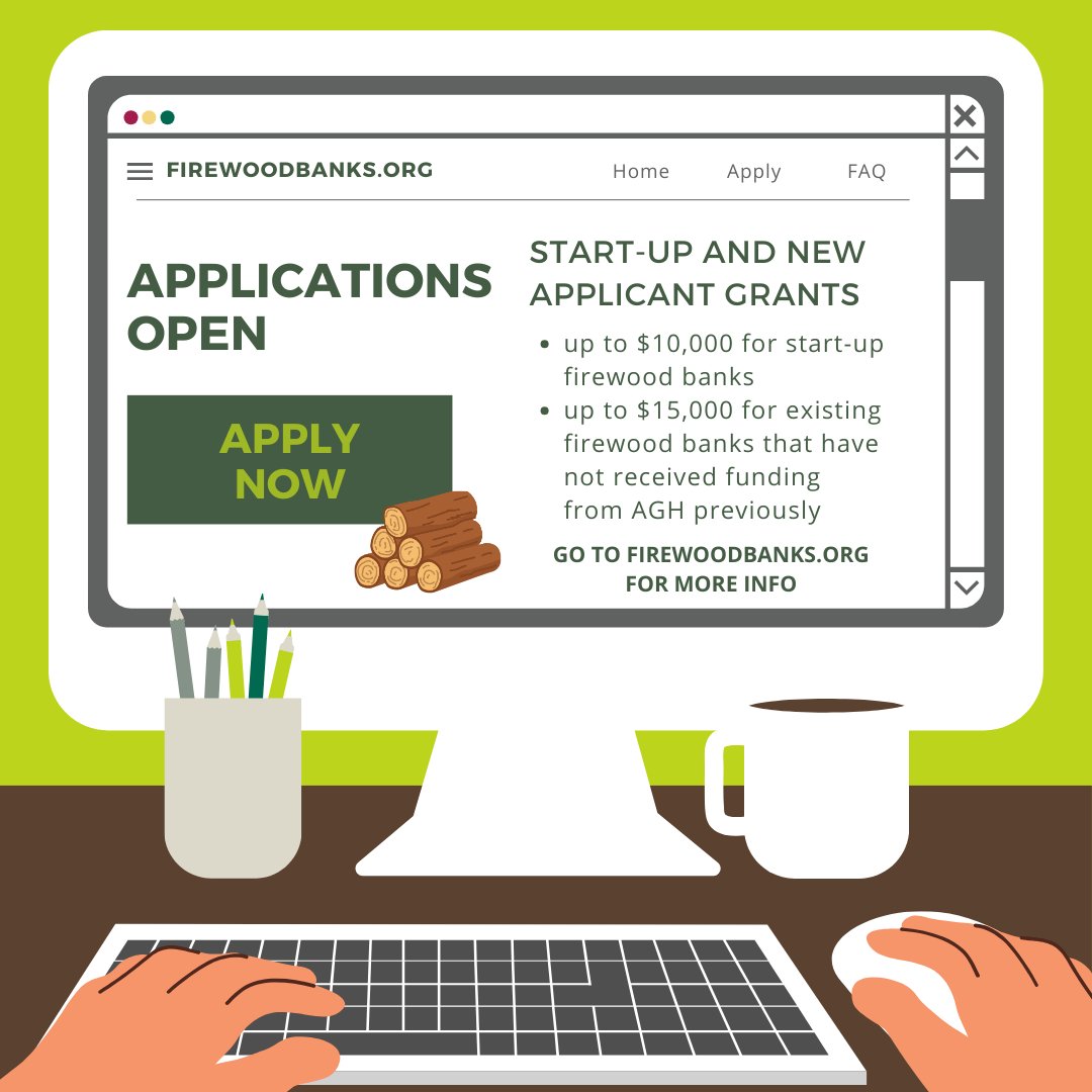 ForGreenHeat's tweet image. Head over to firewoodbanks.org to learn more! Applications accepted on a rolling basis.