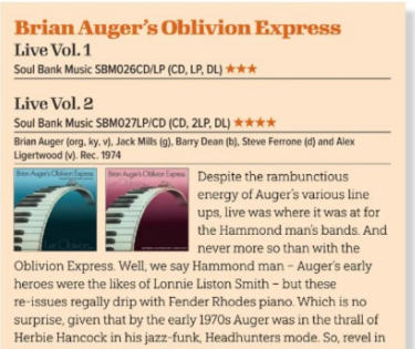 Thanks @Jazzwise for the glowing review of Live Oblivion - Volumes 1 & 2 - here's snip - you can subscribe or buy the latest edition via this link! jazzwise.com/magazine @SoulBankMusic @GreenGabPR