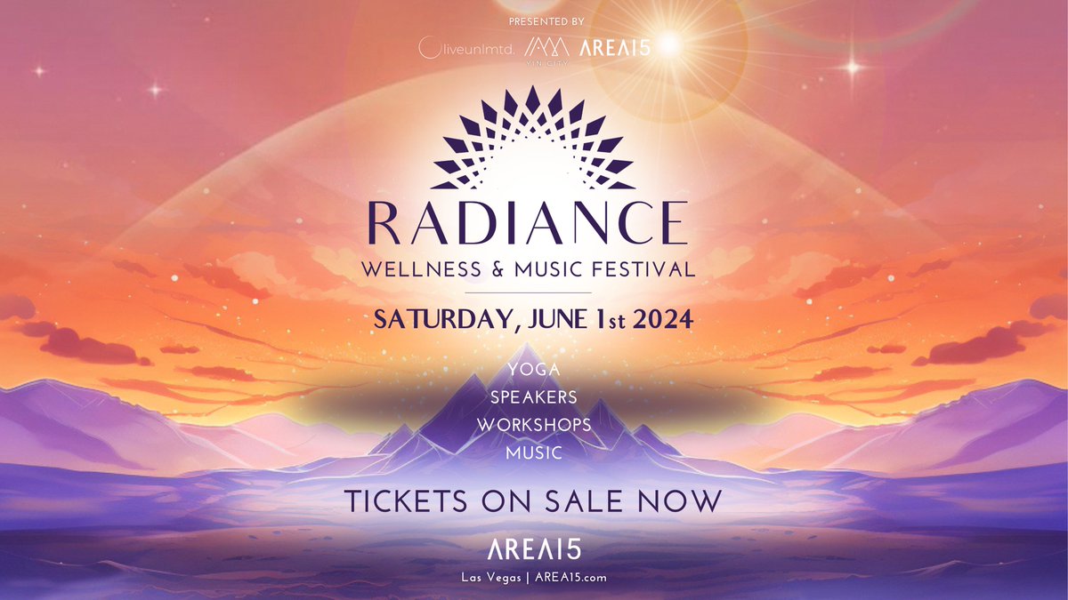 Start the summer with a mind & body experience at the 2nd annual Radiance Wellness & Music Festival. Use “RADIANCE15” at checkout for 15% off GA tickets. 🧘 Yoga 🗣️ Inspirational speakers 💡 Transformational workshops 🎤 World-renowned musical artists bit.ly/44KgHW5