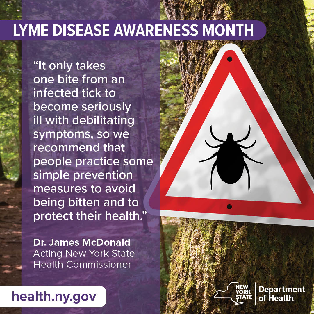 Check now that you know tick safety: - how to prevent bites - how to remove a tick - signs of a bacterial infection Precautions can prevent Lyme disease and other tick borne illnesses. health.ny.gov/press/releases…