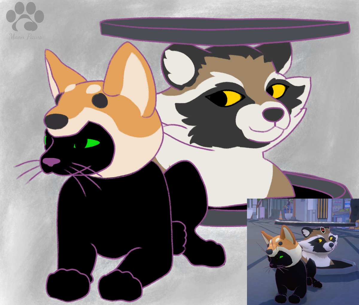 MoonPawsInka's tweet photo. @LittleKittyGame I love them, so I did the arts #littlekittybigcity #furry #art #fanart #furryart #furryartist https://t.co/PJqPQ9NN6i