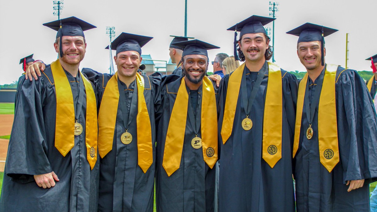 Smiles that light up the ballpark. Nothing quite like commencement day at our home sweet home, Alexander Field. #BoilerUp 🎓