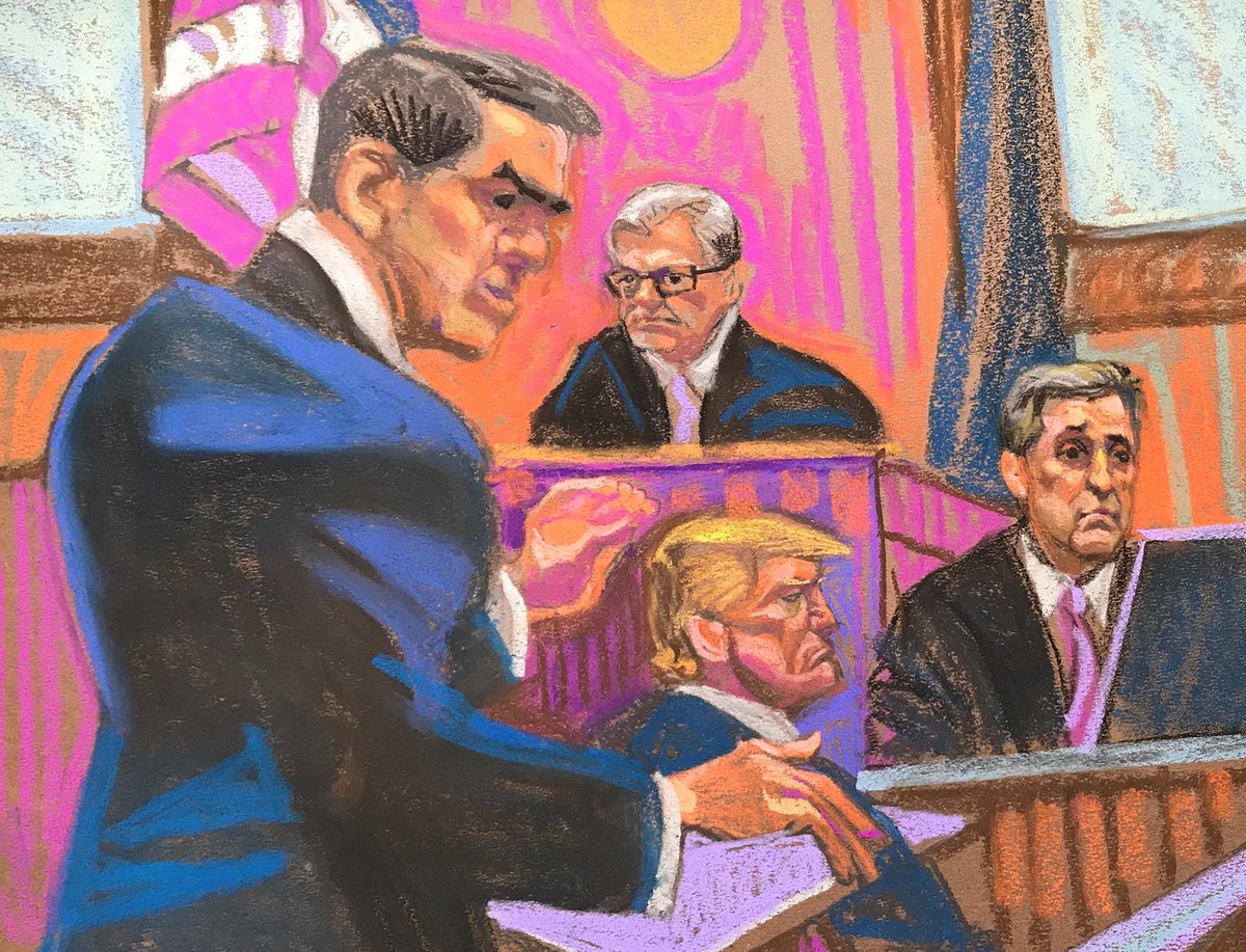 (THREAD) If you want everyone to understand the stunts Trump and his lawyers pulled today in cross-examining longtime Trump fixer Michael Cohen, please RETWEET this thread. I’m a NYT-bestselling Trump biographer and former criminal defense lawyer, and I’ll explain what happened.