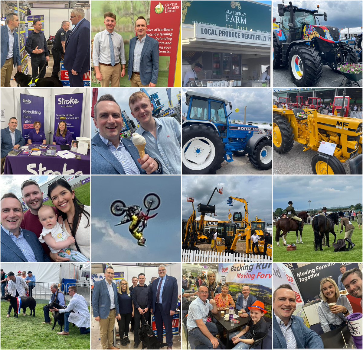 Great day at Balmoral Show with friends, meeting charities, local businesses & supporting our farmers who make such a significant contribution to our economy & everyday life. If attending tomorrow, or Saturday please call in at our stand in the Eikon for a chat & cuppa! 🐄🚜🐓🐑