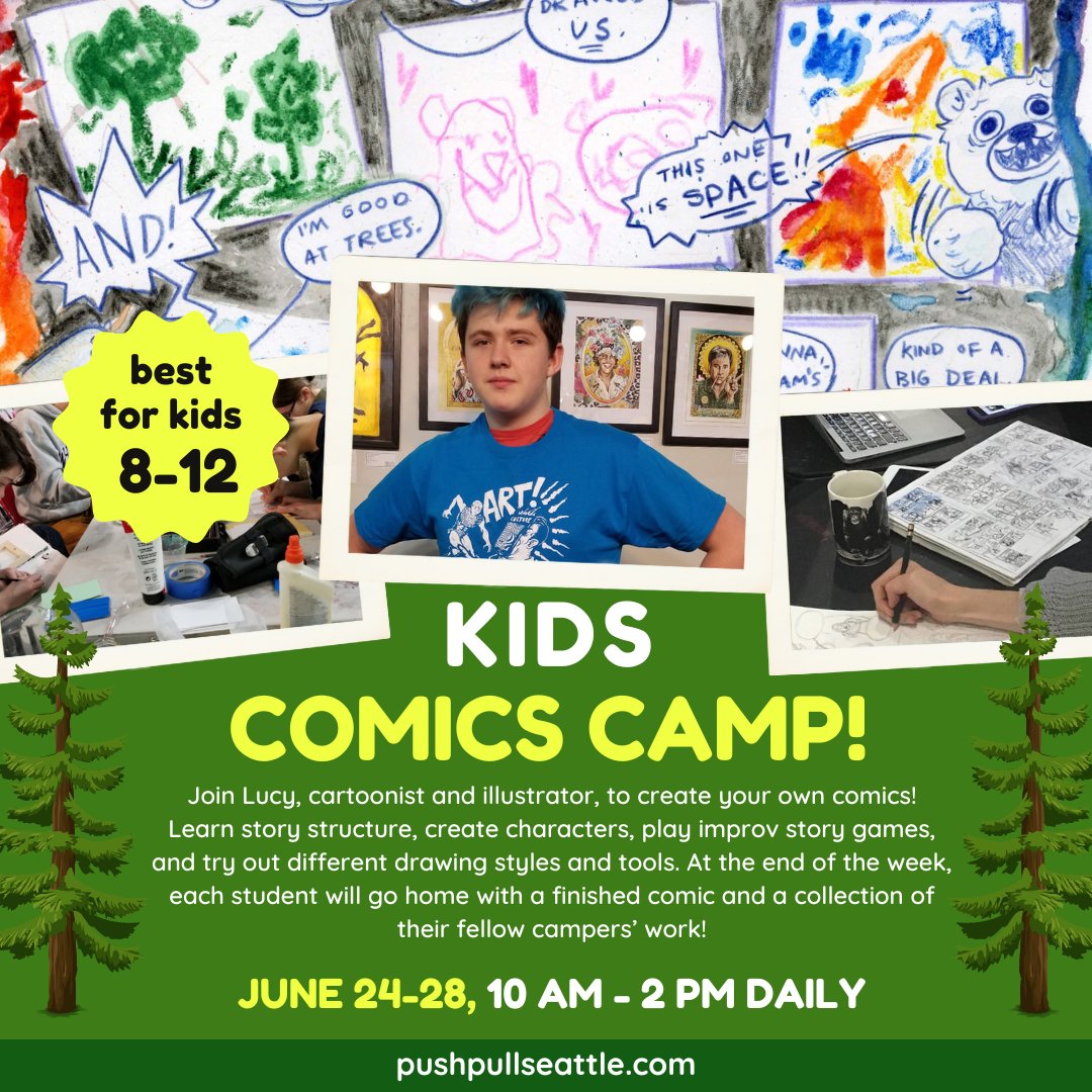 PushPullSeattle's tweet image. So many kid and teen-focused summer class series coming up! Have a creative kid in your life? Let them make art!! pushpullseattle.com/classes.html#u…