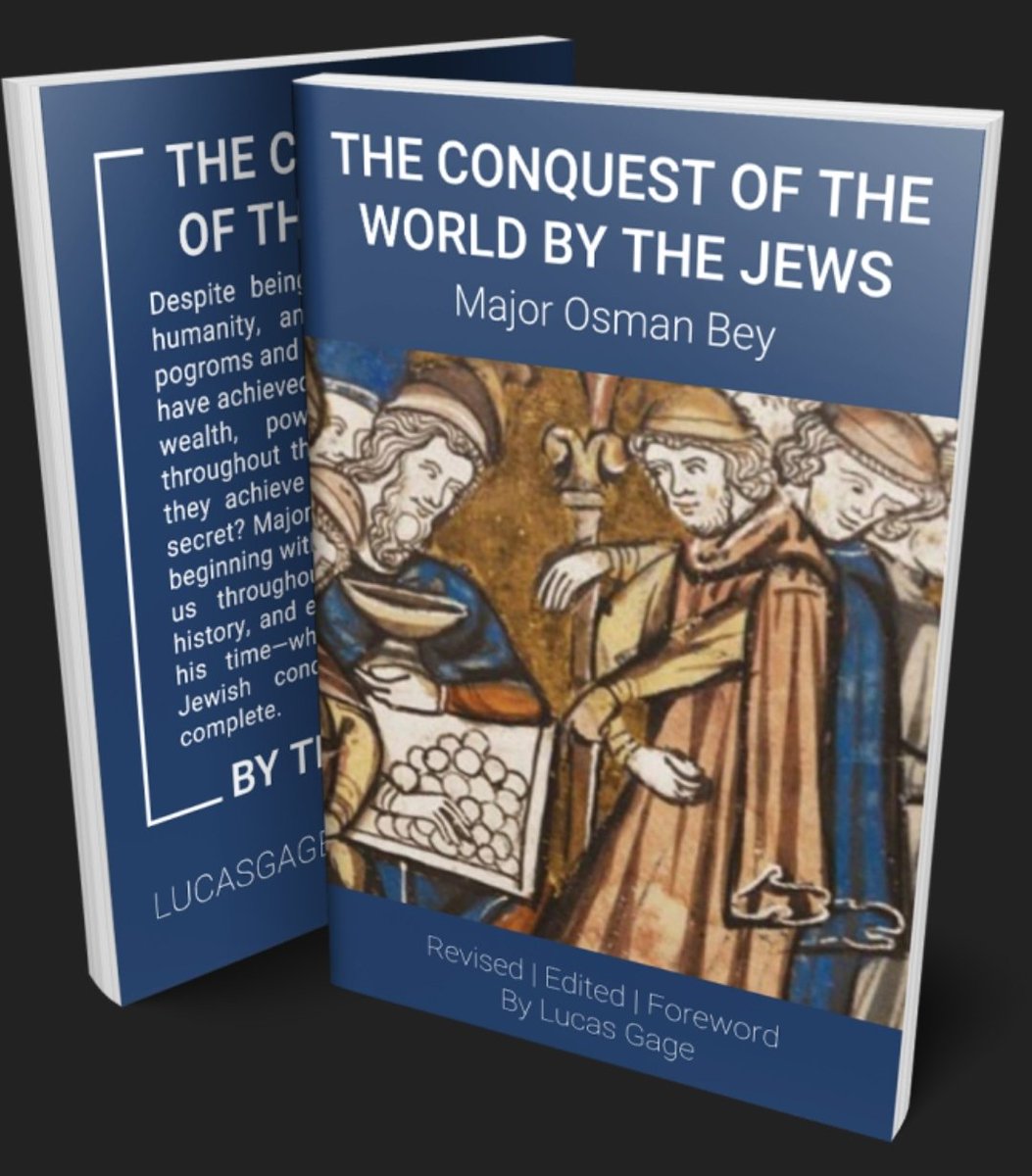 📕 'Cancel Culture' is a lot older than you think. In 'The Conquest Of The World By The Jews,' by Major Osman Bey--written in 1873, he observed: 'jewish solidarity is so great, that if you attack one jew in any place in the world, all the jews of the five continents arise as