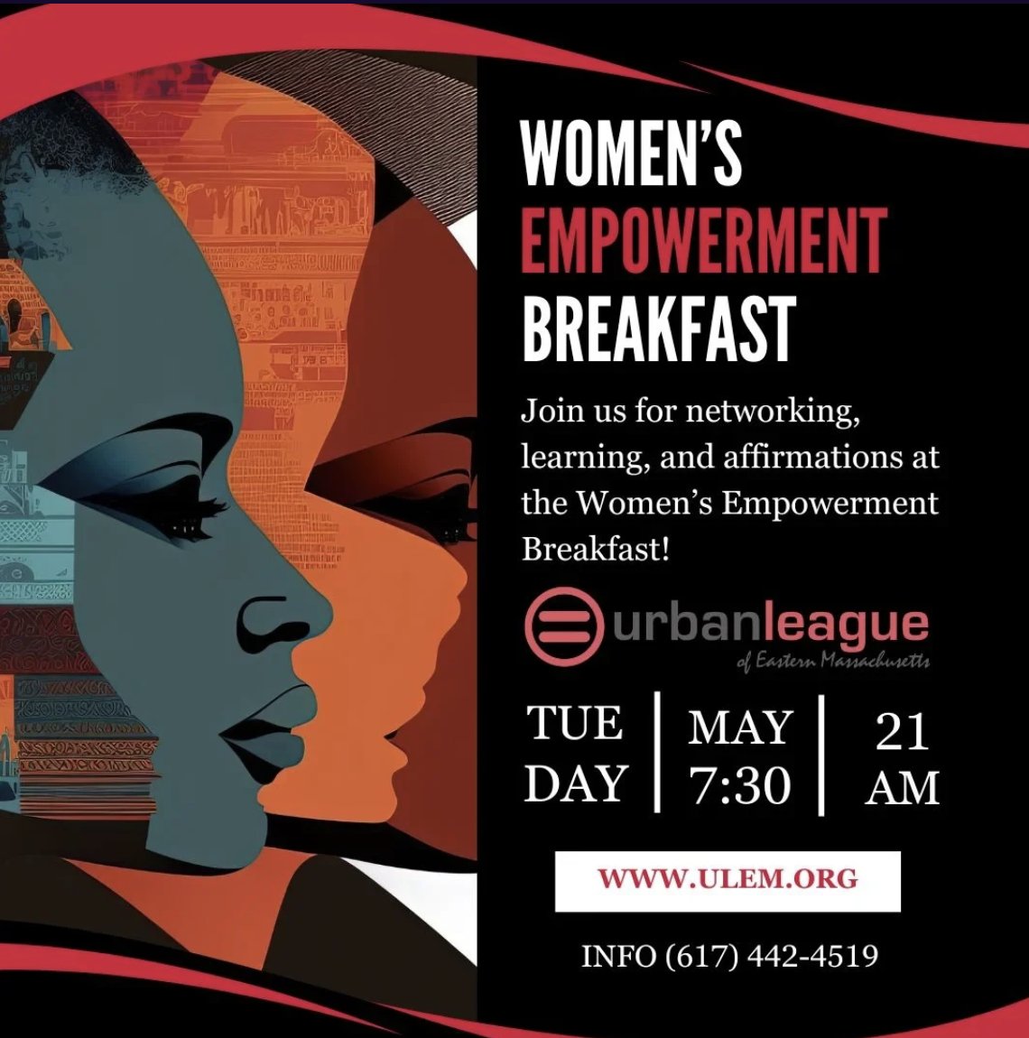 Join @malialazu on Tuesday May 21st 7:30am for the @theULEM Women's Empowerment Breakfast at @fenwaypark

RSVP Here:
eventnoire.com/events/ulem-web

#women #womenempowerment #urbanleague #DEI #diversity #equity #inclusion #excellence