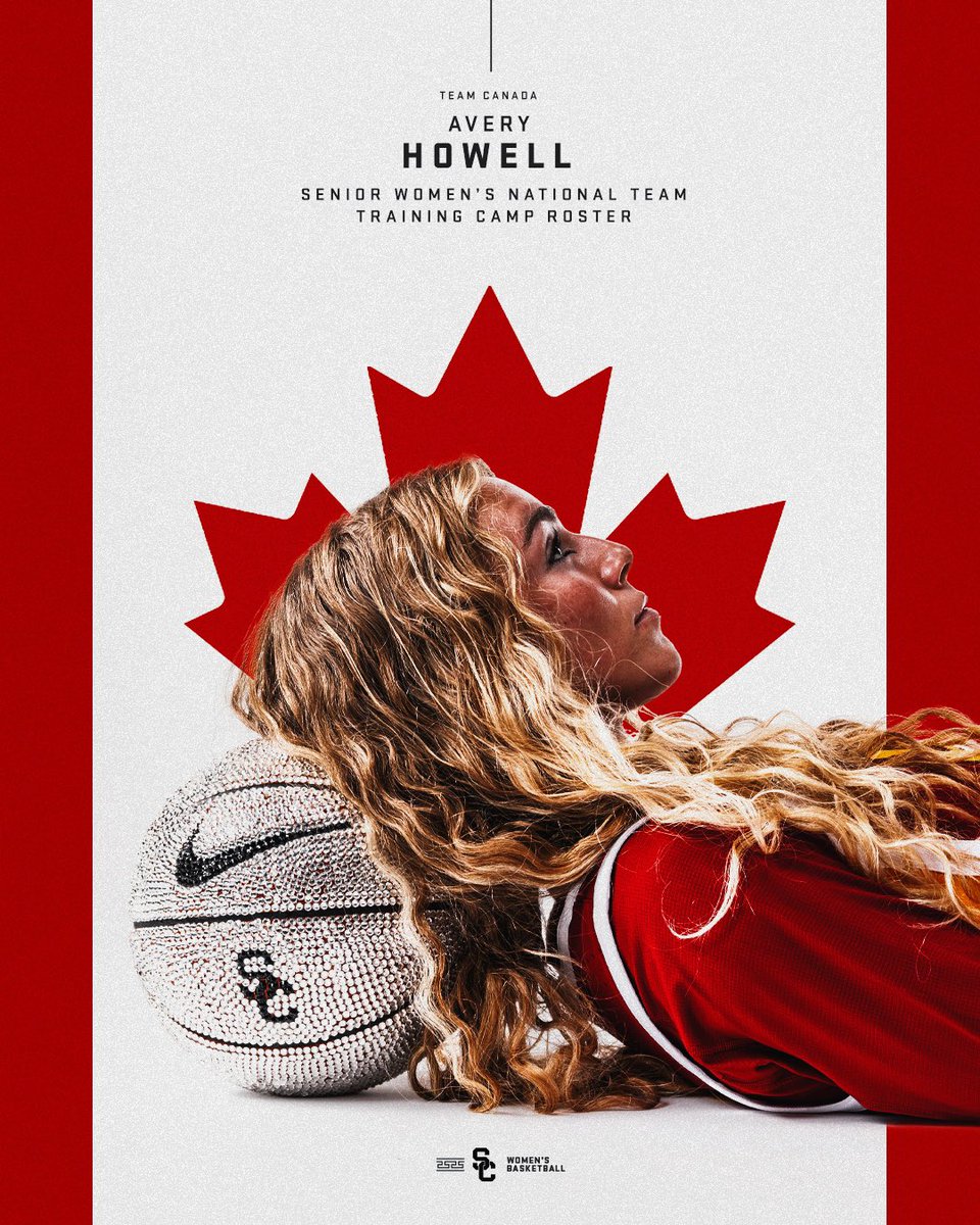Incoming freshman @averyhowell44 will attend @CanBball's Senior Women's National Team training camp next week! ✌️🇨🇦