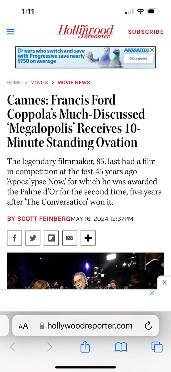 Come on guys, which is it?? The fate of the movie depends on an accurate assessment of the length of the polite clapping!!