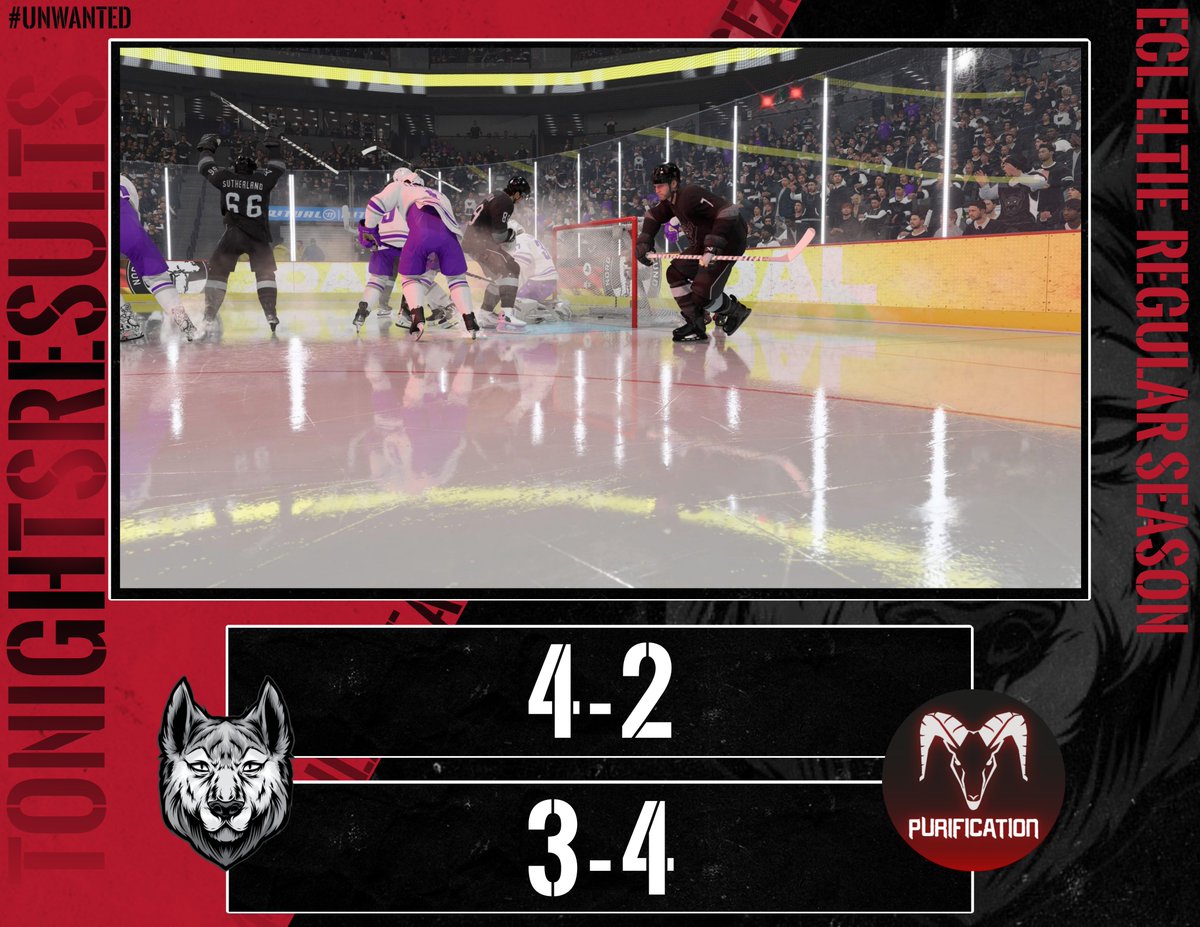 UNWANTED (@unwanted_nhl) on Twitter photo 3/6 points❌✅ GGs <a href="/PurificationNHL/">Purification</a> 🤝
We end the regular season at 7th place (back to back) and will face Straikers again in the playoffs🏒 3/6 points❌✅ GGs <a href="/PurificationNHL/">Purification</a> 🤝
We end the regular season at 7th place (back to back) and will face Straikers again in the playoffs🏒