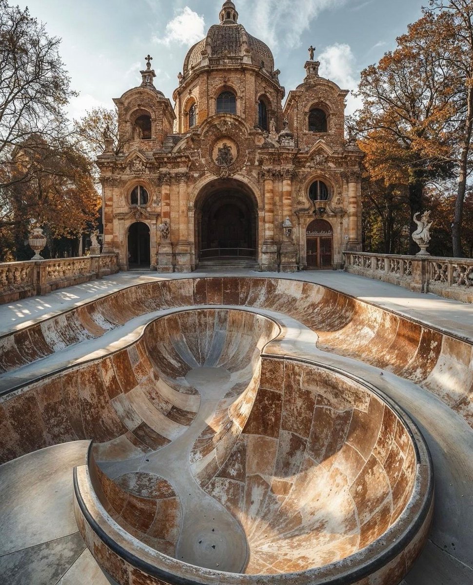 This is the coolest skate park I’ve ever seen