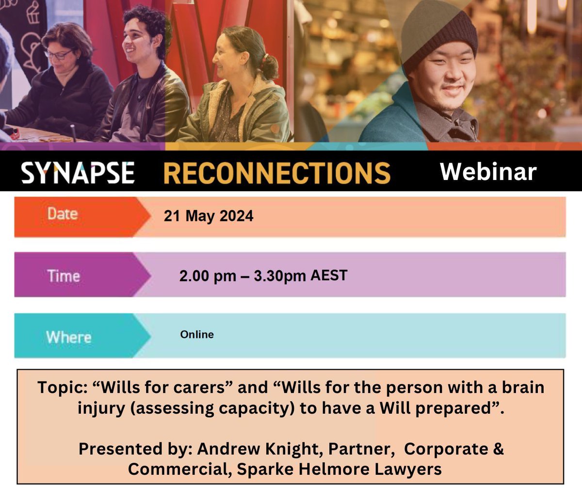 Synapse Reconnections is an online group for carers and family of people living with brain injury. The May meeting of the NSW group features a topic that NOFASD knows will be of interest to many of you. Registration required. See: buff.ly/3UXVGnF #FASD