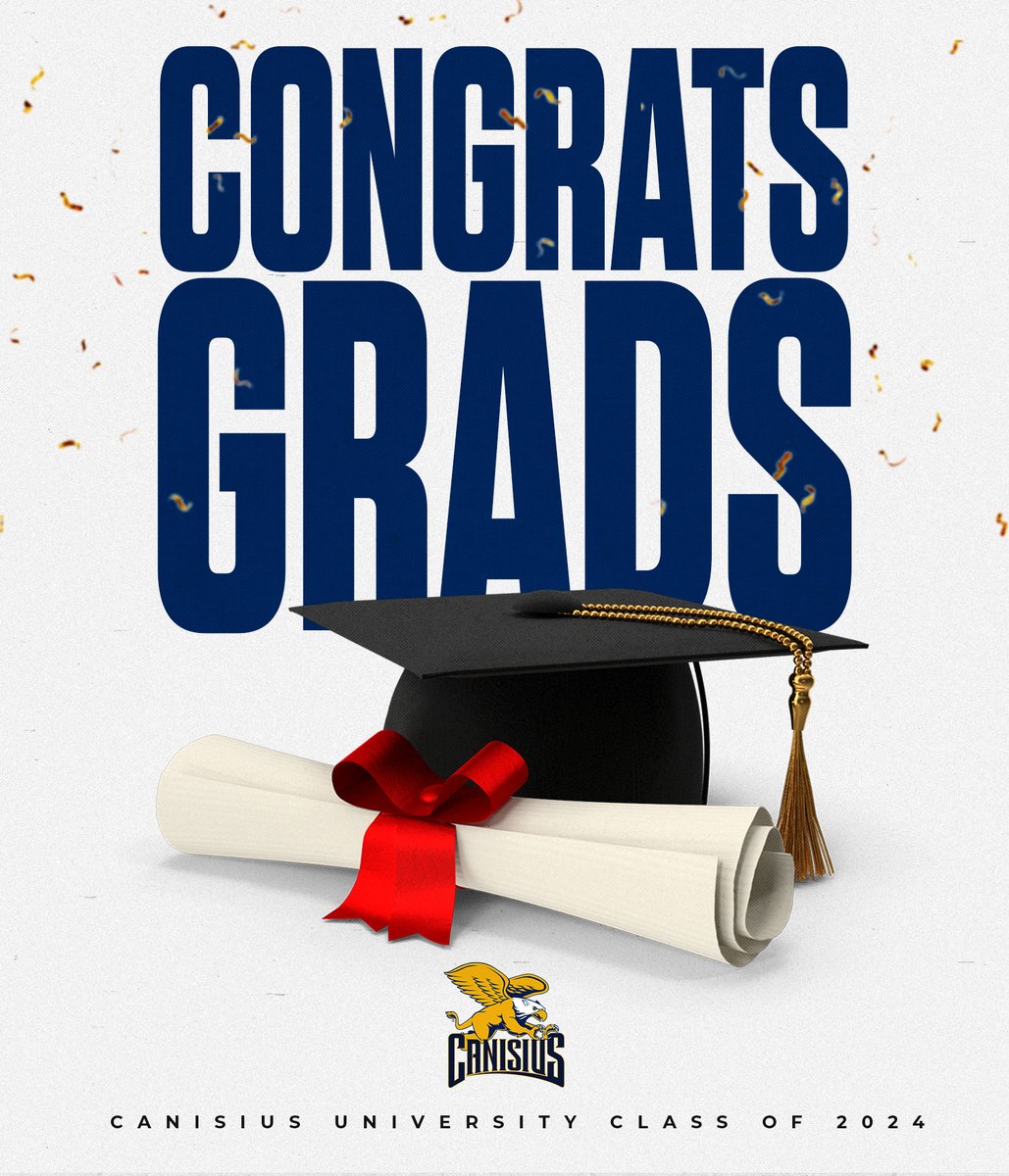“A great accomplishment shouldn’t be the end of the road, just the starting point for the next leap forward.” — Harvey Mackay To the @Canisius_Univ Class of 2024, congratulations and best of luck in all that lies ahead! #Griffs