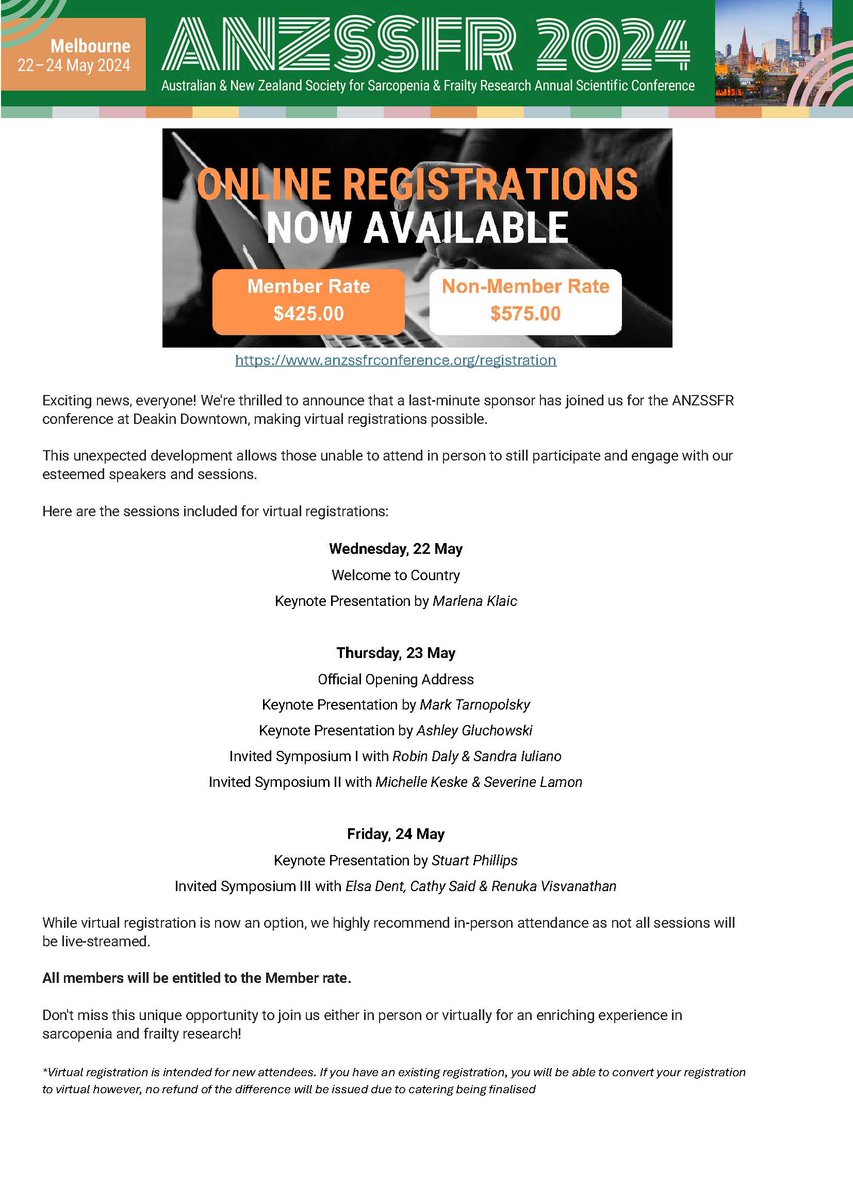 The annual meeting of <a href="/ANZSSFR/">ANZSSFR</a> is now hybrid. You can register for the conference here: anzssfrconference.org/registration