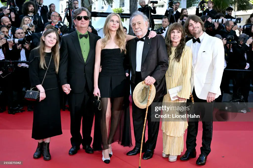 The photos of Francis Ford Coppola surrounded by family members on the Cannes red carpet for MEGALOPOLIS are very moving.