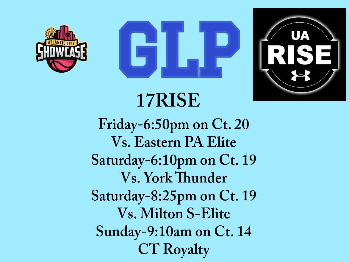Atlantic City showcase schedule this weekend