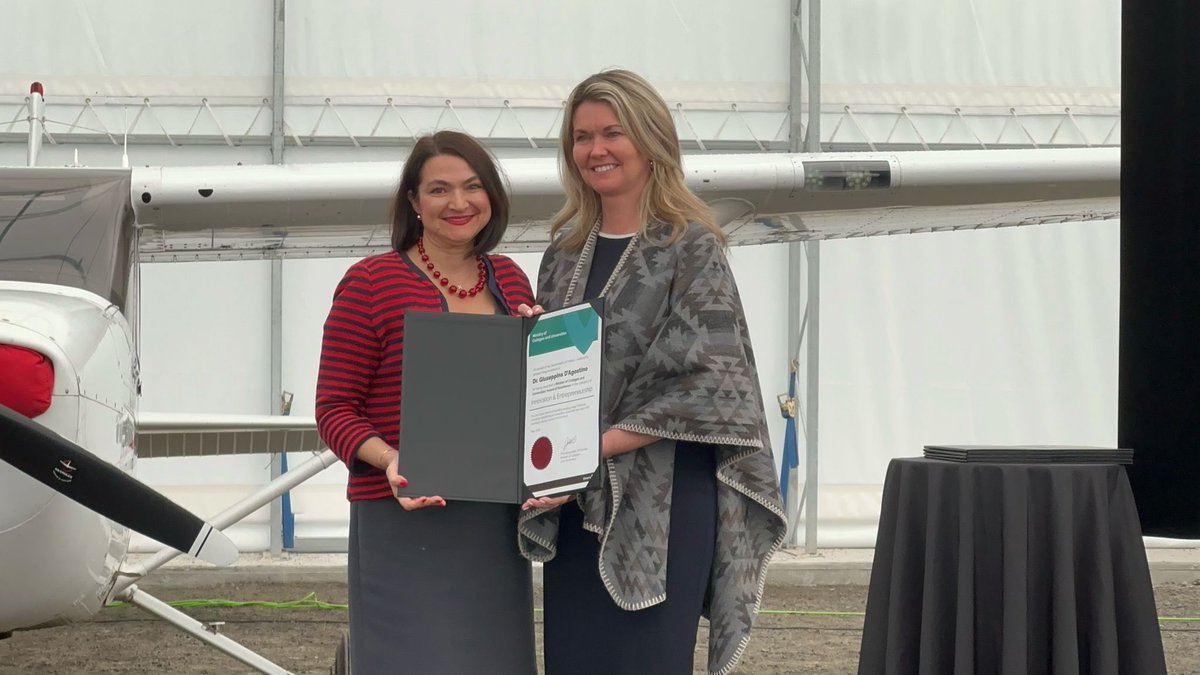 Our Director, Pina D’Agostino, has been honoured with the Minister of Colleges and Universities Award of Excellence by @ONgov! 

Celebrating Pina’s pioneering work in #intellectualproperty and dedication to #innovationpolicy. Congrats on this well-deserved recognition! 👏