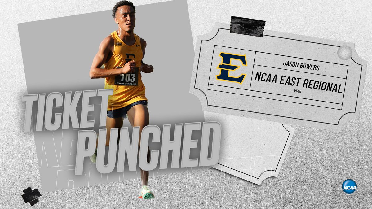 ETSU_TF_XC's tweet photo. ๐๐๐๐ ๐๐ฉ ๐๐ช๐ฃ๐๐๐๐
Congrats to ๐
๐๐จ๐ค๐ฃ ๐ฝ๐ค๐ฌ๐๐ง๐จ on qualifying for the NCAA East Regionals in the 5000mโ
Bowers will run on Friday, May 24 in Lexington, Ky.
#BucMentality | #BeGreat https://t.co/Rigb0wVRc0