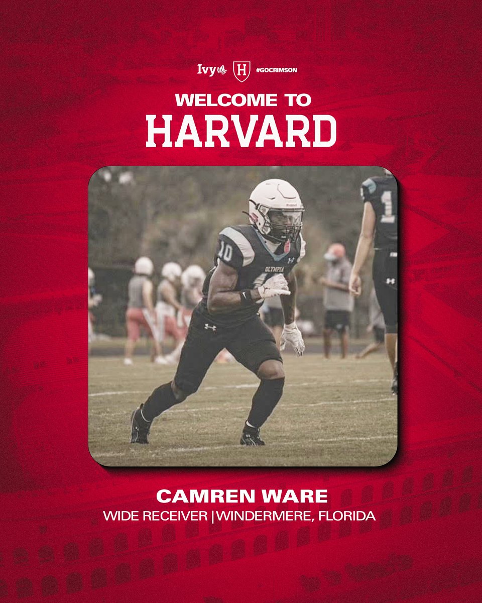 𝙏𝙝𝙚 𝙁𝙪𝙩𝙪𝙧𝙚 𝙞𝙨 𝙃𝙚𝙧𝙚. 👊 ➡️ Camren Ware ➡️ Wide Receiver ➡️ Windermere, Fla. 📰 tinyurl.com/224hu5s2 #GoCrimson x #ClassOf2028 @Camware10