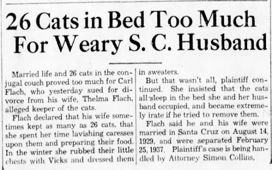 Matrimony. (Santa Cruz Sentinel 1937, via @_newspapers)