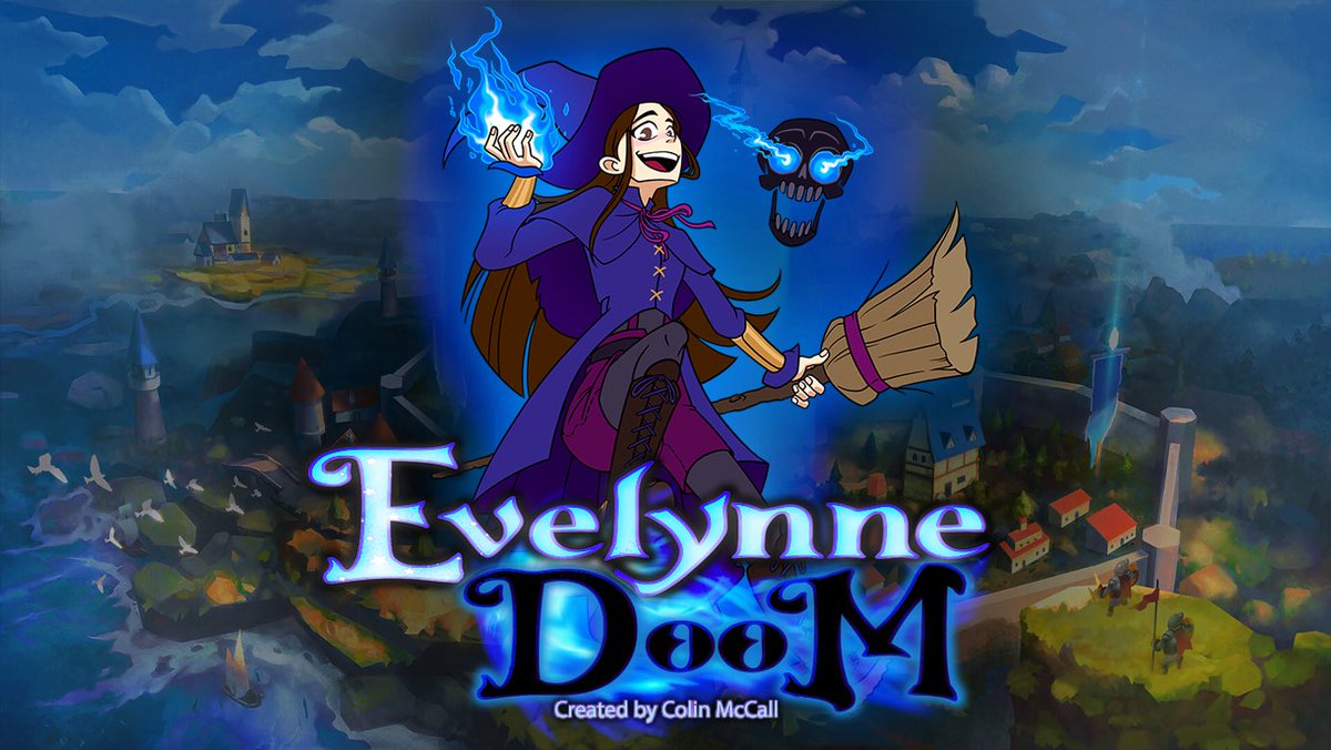 Happy #IndieAnimationDay! Check out Evelynne Doom, a magical animated series full of humor and a ton of witches!

We’re currently pitching the show and producing animatics IN COLOR on YouTube! youtube.com/@evelynnedoom

Please support our team on Patreon! patreon.com/evelynnedoom