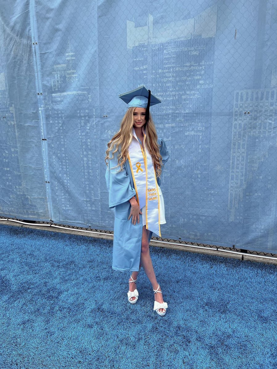 My name is Dina and I graduated from Columbia University this week. I’m a 27-year-old Jewish woman with two little boys. This year has been one of the darkest years of my life as I was exposed to a lot of antisemitism and anti-Zionist propaganda on my college campus. I have