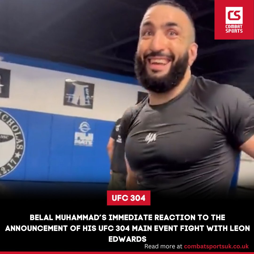 Belal Muhammad’s Surprise Reaction to UFC 304 Main Event (VIDEO) 👏 #UFC304 Fully deserved, what do you make of the fight?🤔 Read more below ⬇️ combatsportsuk.co.uk/belal-muhammad…