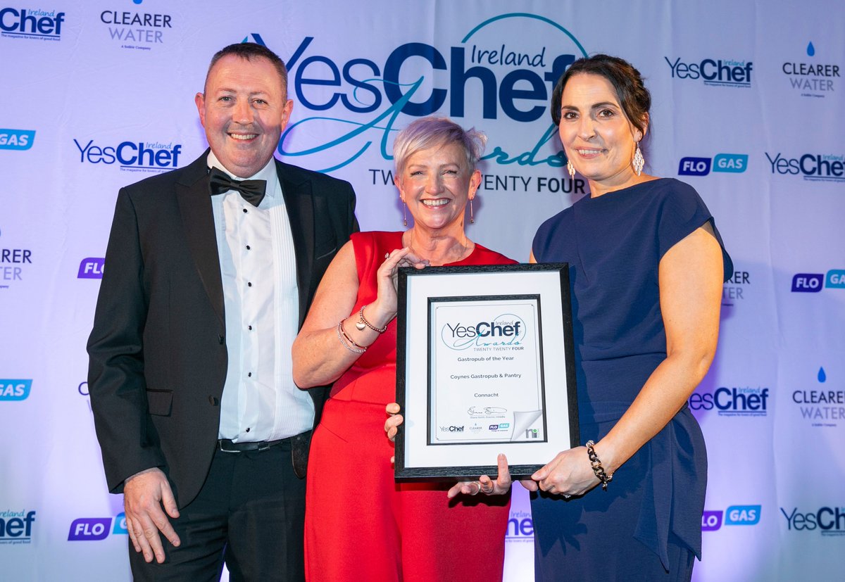 Hello, we would like to thank you for all of your calls, text messages and well wishes since we won the @YesChef_IRL Connacht Gastropub award. Your support means so much to us. Go raibh míle míle maith agaidh, Michael, Annemarie & the Coyne’s Gastropub team ❤️ #YesChef